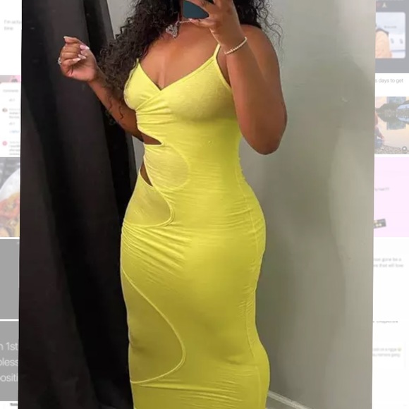 Yellow maxi dress 🍋 Cute 🥰 - Picture 2 of 5